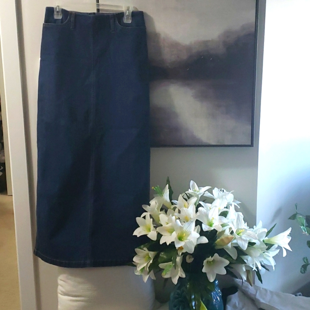 Maxi jean skirt